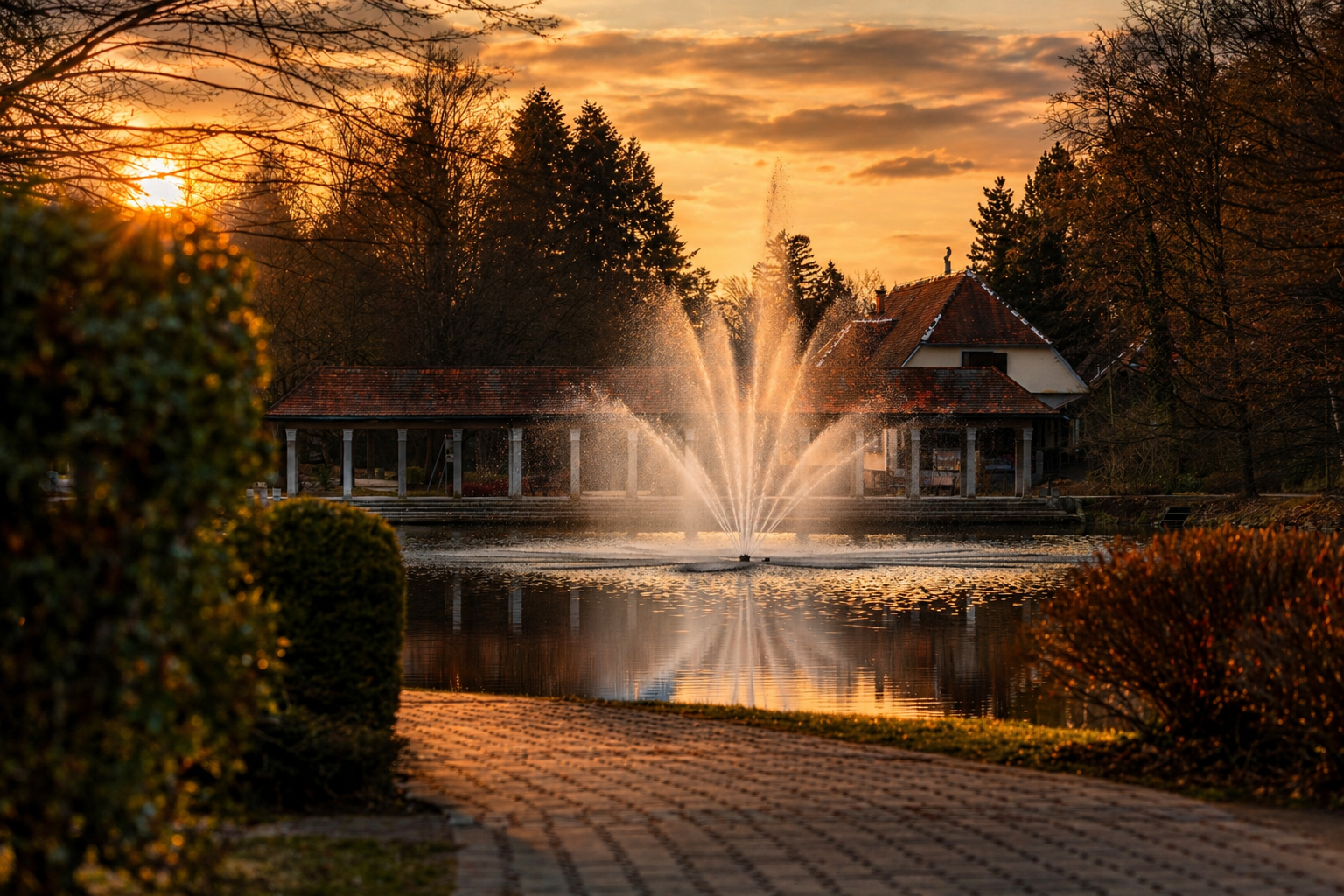 Park s fontanom